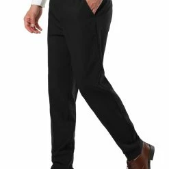 Allegra K Men's Dress Business Pants Classic Fit Flat Front Suit Trousers