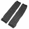 Allegra K Accessories Woman Fingerless Thumbhole Stripes Knitted Arm Warmers 2 Allegra K Accessories Woman Fingerless Thumbhole Stripes Knitted Arm Warmers