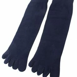 Allegra K Unisex Autumn Ankle High Length Elastic Five Fingers Feet Toe Socks Pair