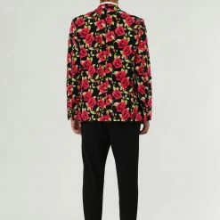 Allegra K Men's Prom Floral Slim Fit One Button Lightweight Prom Suit Blazer Jacket 32 Allegra K Men's Prom Floral Slim Fit One Button Lightweight Prom Suit Blazer Jacket