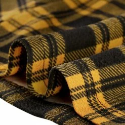 Allegra K Women Round Neck Sleeveless Plaids Mini A Line Dress