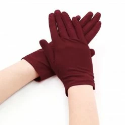 Allegra K Women Wrist Length Matte Full Finger Stretchy Gloves 5 Pairs Accessories