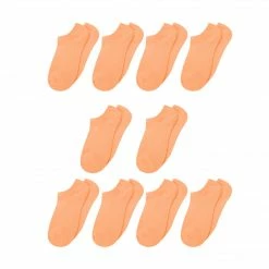 Allegra K Women Low Cut Textured Sole Cotton Ankle Socks 10 Pairs 9-11