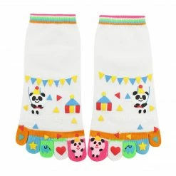 Allegra K Women Low Cuffs Cartoon Prints Stretchy Toe Socks Accessories