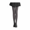Allegra K Ladies Vertical Stripes Embroidery Breathable Pantyhose 1 Pack