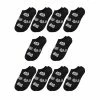 Allegra K 4A-1 Low Cut Printed Ankle Length Short Socks 10 Pairs Accessories