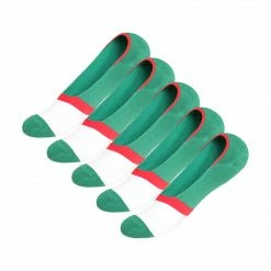 Allegra K Men 5 Pack Color Block Stripes Pattern Boat Socks 13-15 Accessories