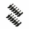Allegra K Accessories Women 12 Pack Hidden Antiskid Silicon Gel Slip Boat Socks Size 9-11