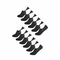 Allegra K Men 12 Pack Low Cut Breathable Non-Skid No Show Socks Accessories
