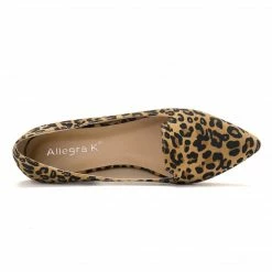 Allegra K Shoes HFP-3 Women Slip On Padded Insole Pointed Toe Loafer Flats
