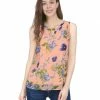 Allegra K Floral Prints Keyhole Chiffon Sleeveless Tank Top Women 1 Allegra K Floral Prints Keyhole Chiffon Sleeveless Tank Top Women