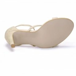Allegra K YFL514-1 Women Open Toe Triple Straps Stiletto High Heel Sandals Shoes 40 Allegra K YFL514-1 Women Open Toe Triple Straps Stiletto High Heel Sandals Shoes