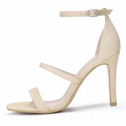 Allegra K YFL514-1 Women Open Toe Triple Straps Stiletto High Heel Sandals Shoes 41 Allegra K YFL514-1 Women Open Toe Triple Straps Stiletto High Heel Sandals Shoes