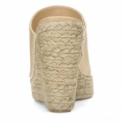 Allegra K Women Open Toe Espadrille Wedge Heel Platform Mules