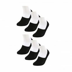 Allegra K Women Non-Slip No Show Socks Invisible Breathable Cotton Low Cut 6 Pairs Accessories