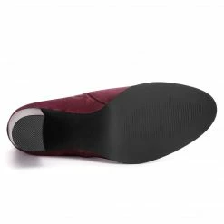 Allegra K Shoes YFLA5022-3 Women Round Toe Block Heel Ankle Booties
