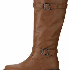 Allegra K Shoes XNM-2 Women Round Toe Buckle Straps Zipper Riding Boots 28 Allegra K Shoes XNM-2 Women Round Toe Buckle Straps Zipper Riding Boots