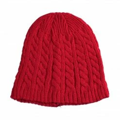 Allegra K Unisex Beanie Hat Cable Knit Slouchy Stretchy Soft Skull Cap