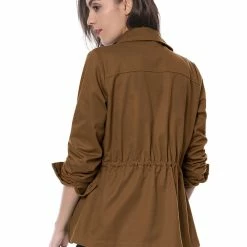 Allegra K Cotton Lightweight Utility Jacket