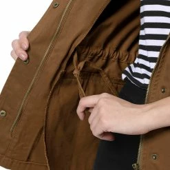 Allegra K Cotton Lightweight Utility Jacket