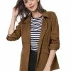 Allegra K Cotton Lightweight Utility Jacket