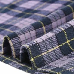 Allegra K Women's Contrast Peter Pan Collar Long Sleeve Check Shift Dress