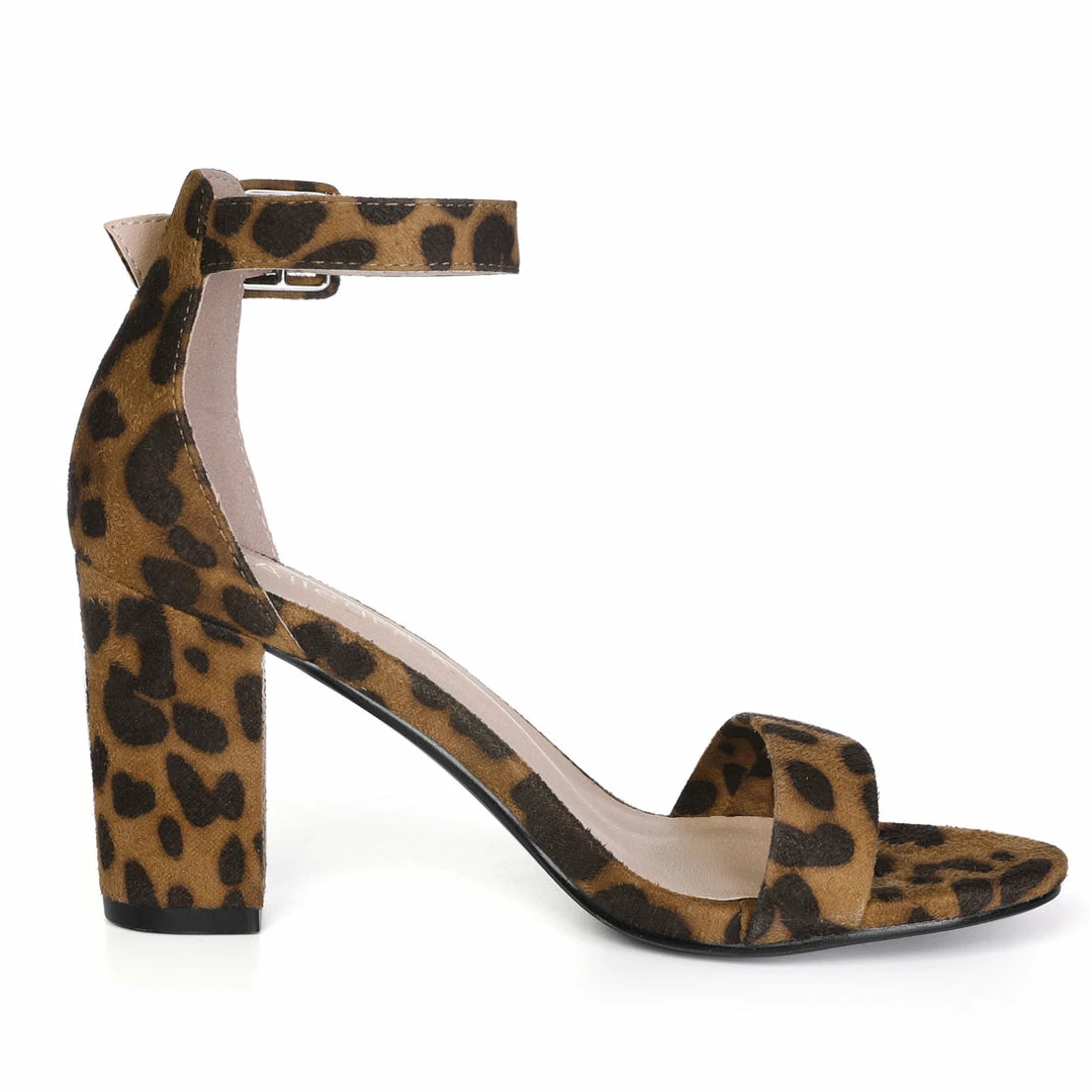 Allegra K Women Open Toe Block Heel Printed Ankle Strap Sandals Shoes 9 Allegra K Women Open Toe Block Heel Printed Ankle Strap Sandals Shoes