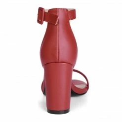 Allegra K Women's High Heels Ankle Strap Chunky Heel Sandals Shoes 46 Allegra K Women's High Heels Ankle Strap Chunky Heel Sandals Shoes