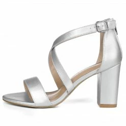 Allegra K HJ284H-03 Women Chunky Heel Crisscross Straps Dress Sandals 35 Allegra K HJ284H-03 Women Chunky Heel Crisscross Straps Dress Sandals