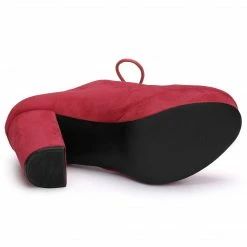 Allegra K Shoes Women's Platform Chunky Heel Lace Up Booties 54 Allegra K Shoes Women's Platform Chunky Heel Lace Up Booties