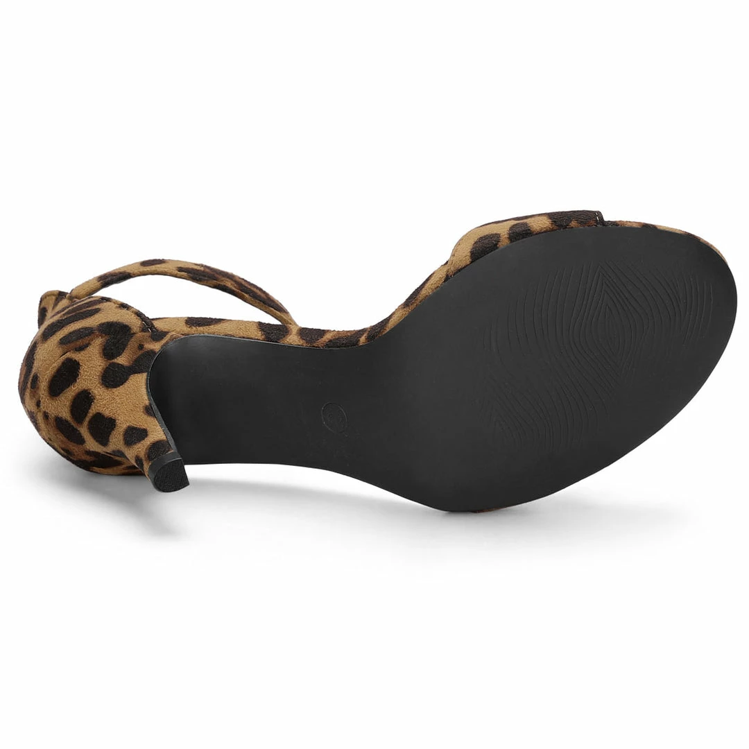 Allegra K Shoes Women's Open Toe Ankle Strap Stiletto High Heel Sandals 7 Allegra K Shoes Women's Open Toe Ankle Strap Stiletto High Heel Sandals