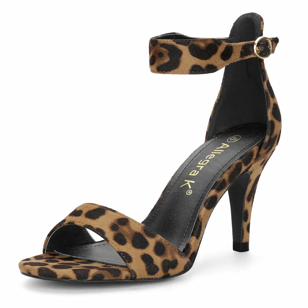Allegra K Shoes Women's Open Toe Ankle Strap Stiletto High Heel Sandals 3 Allegra K Shoes Women's Open Toe Ankle Strap Stiletto High Heel Sandals