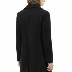 Allegra K Rounded Collar Single Breasted Coat With Front Pockets 31 Allegra K Rounded Collar Single Breasted Coat With Front Pockets