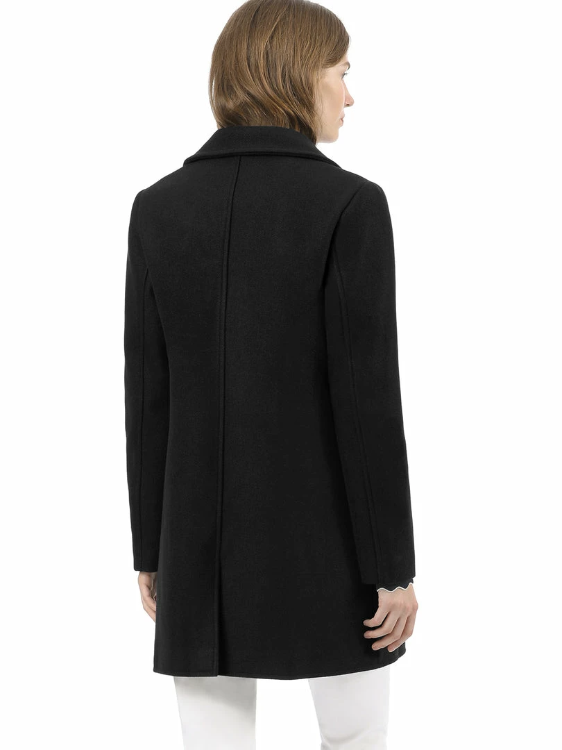 Allegra K Rounded Collar Single Breasted Coat With Front Pockets 7 Allegra K Rounded Collar Single Breasted Coat With Front Pockets