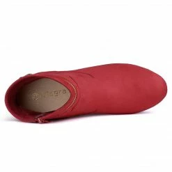 Allegra K Shoes Women's Slip On Zip Round Toe Heel Ankle Boots 40 Allegra K Shoes Women's Slip On Zip Round Toe Heel Ankle Boots