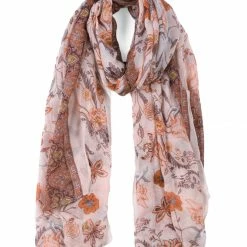 Allegra K Large Polyester Scarves Beach Shawl Vintage Style Wraps For Women Accessories