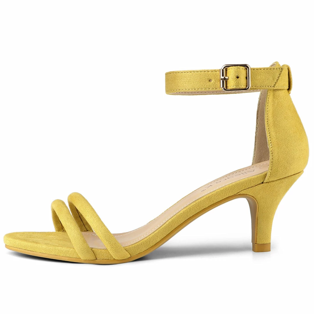 Allegra K Women's Kitten Heel Ankle Strap Sandals Shoes 8 Allegra K Women's Kitten Heel Ankle Strap Sandals Shoes