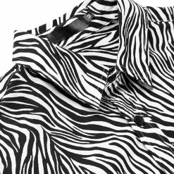 Allegra K Tops Men Vintage Leopard Print Button Down Long Sleeve Cotton Casual Shirt