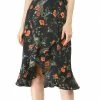 Allegra K Women Ruffle Skirt Tie Waist High Low Floral Wrap Skirt 2 Allegra K Women Ruffle Skirt Tie Waist High Low Floral Wrap Skirt