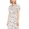 Women Allegra K Button Down Floral Shirt Dress