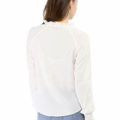 Allegra K Casual Bow Tie Long Sleeve Shirt Chiffon Blouse Women