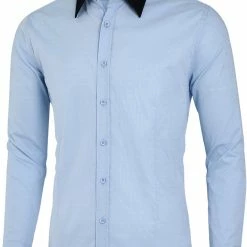 Allegra K Men Casual Button Down Shirts Long Sleeve Fashion Slim Fit Dress Shirt