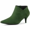 Allegra K Shoes Women's Pointed Toe Kitten Heel Cutout Ankle Boots 1 Allegra K Shoes Women's Pointed Toe Kitten Heel Cutout Ankle Boots