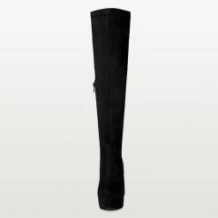 Allegra K Women's Platform Block Heel Over Knee High Boots Shoes