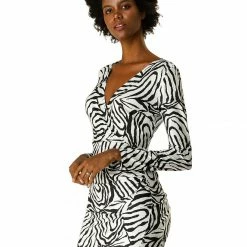Allegra K Sexy Long Sleeve Stretchy Bodycon Dress