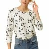 Allegra K Women Animal Leopard Print Long Sleeve Top 1 Allegra K Women Animal Leopard Print Long Sleeve Top
