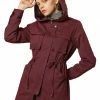 Allegra K Lightweight Cotton Utility Anorak Jacket Women