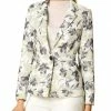 Allegra K Lapel Collar Suit Blazer In Floral Print 2 Allegra K Lapel Collar Suit Blazer In Floral Print