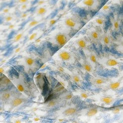 Allegra K Women's Floral V Neck Knot Shoulder Cami Tank Sleeveless Blouse Top