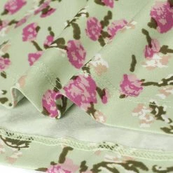 Allegra K Women's Floral Tie Elastic Boat Neck Tiered Ruffled Hem A-line Dress